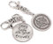 Travel Clip on Compass Design Metal Bag Charm with Stay Safe on Your Travels Message
