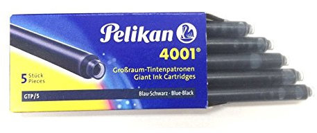 Pelikan 310607 Tintenpatronen 4001 GTP/5, 5-er Pack, blau/schwarz