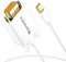 Cable Mini Displayport a VGA, Cable Thunderbolt a VGA Adaptador, Microsoft Surface Pro 6 5 4 3 Video Cable Adapter Mini DP to VGA para Mac, Macbook Pro, Air, Surface Book, ThinkPad, 2M/6.6FT