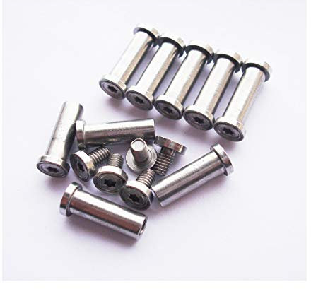 Pocket Knife Pivot Pin,Folding Knives Fasteners and Bolts,EDC Knifemakers Corby Rivets Screws,DIY Knife Handle Studs,Pack of 10 (0.197)