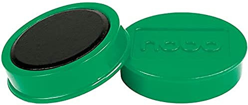 Nobo Magnete für magnetisches Whiteboards, 10 Stück, 38 mm, Grün, 1915317