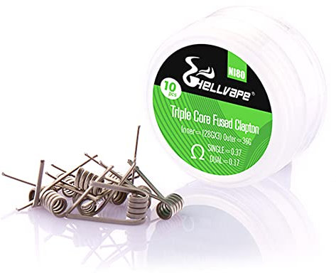 Hellvape – Pre-Built Ni80 Triple Core Fused Clapton Coil 10er Pack