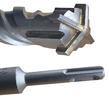 Steinbohrer SDS PLUS Bohrer Ø8mm x 210mm Hammerbohrer vierschneidig Betonbohrer Quadro-X für Mauerwerk BOHRFUX