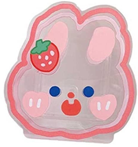 TOSSPER Porte-Stylo Acrylique Transparent Kawaii Bureau De Bureau Fashion Boîte De Rangement De Lapin Mignon pour Papeterie Cosmétiques