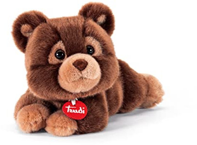 Trudi Bär Teo Dunkel Braun Plüschtiergeschenk für Weihnachten, Geburtstag und Valentinstag. Plüschbär | 19x16x23cm Taglia S | Klassische Teddybären | Modello 25632