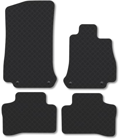 Mercedes GLC (2016-2023) 3mm Rubber Car Mats | Tailored Fit Durable Floor Mats Full Coverage Protection Waterproof Accessories Easy Clean Anti Slip Made in the UK
