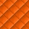 dogsfavorite Kunstleder gesteppt kaschiert Meterware Leder Polsterstoff Stoff 140cm orange
