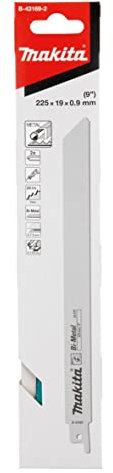 Makita 24TPI Bi-Metall Säbelsägeblatt-Set, 225 mm Länge (2 Stück)