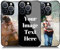 AnNengJing Personalized Photo Phone case for iPhone 14 Pro 6.1 Custom HD Glass Effect Cover for iPhone 14 Pro 6.1 - Design Your Own Phone Case with Image Text and Logo