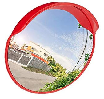 PHULJHADI Toter-Winkel-Spiegel-Park-Verkehrsspiegel, Kollisions-Nicht Verformter Konvexer Spiegel-Kreuzungs-Auto-Wendespiegel-Straßenverkehrs-Reflektor 30-120Cm/30Cm