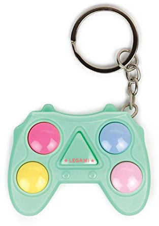 Legami- Gioco di Memoria Luminoso e sonoro, Sequenza di Colori da memorizzare e ripetere, con Anello Portachiave, Batterie Incluse, 15 Livelli, 4,5x1,5 cm, Verde, MMK0001