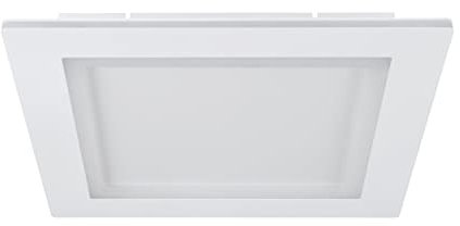 EGLO connect.z Smart Home LED Deckenleuchte Padrogiano-Z, ZigBee, App und Sprachsteuerung Alexa, Lichtfarbe einstellbar (warmweiß-kaltweiß), RGB, dimmbare Metall Deckenlampe in Weiß, 45 x 45 cm