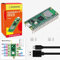 DVOZVO Raspberry Pi Pico W con cabezales de pin presoldados, chip Raspberry Pi RP2040, conectividad inalámbrica WiFi, Pico WH con cable USB