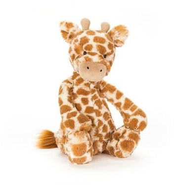 Jellycat Bashful Giraffe Medium - L: 9 cm x l: 12 cm x h: 31 cm
