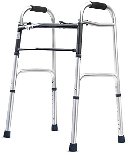 ADITAM- Auf- und Ab-Treppen-Gehhilfe, leichtes Aluminium, verstellbare Mobilitäts-Gehhilfe, einziehbare Vier Double the Comfort