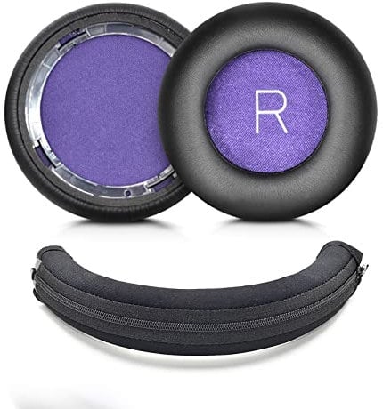 XBERSTAR for Backbeat pro Earpads Cushions Ear Pads Replacement for Plantronics Backbeat pro1 pro 2 Wireless Noise canceling Headset (Black earpads&Headband Covers)