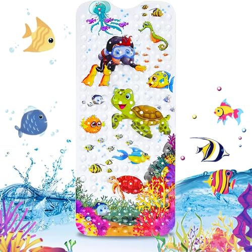 Alfombrilla de baño antideslizante para ducha, bañera de bebé, antideslizante, para niños, alfombrilla de ducha extra grande