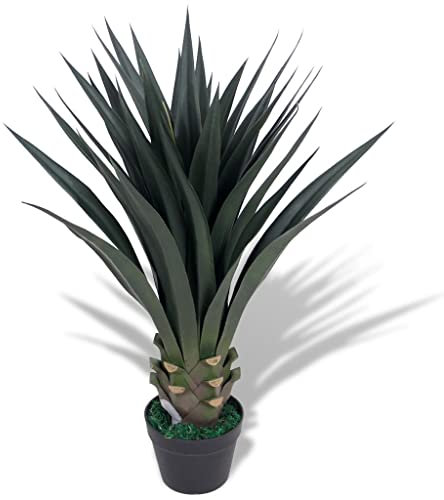 Homgoday Yucca artificiale con vaso, 85 cm, verde
