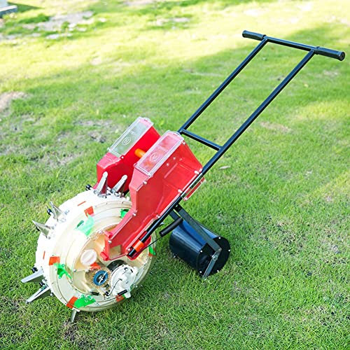 OSBELE Seeder Spreader, 2 in 1 Lawn Seeder & Fertilizer Spreader, Portable Hand-Push Roller Seeder, Precision Corn Cotton Soybean Peanut Planter