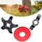 Messer für Motorsense, Darryy Dickichtmesser 25,4 mm, Freischneider Messerkopf, mit Messerschutz, Durmesser: 120 mm, Trimmerkopf Messer, Unkrautscheiben, Motorsense Zubehör, 2 Zahn + 5 Zahn
