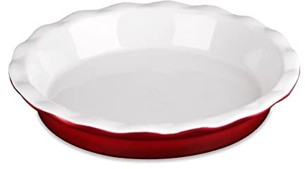 YOtat Backformen Backblech Haushalt Crinkle Rim Porzellan Bräter Backform Teller Für Pfannkuchen, Grill, Pizza, Obstkuchen, Quiche, Torten Backform