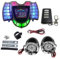 iFutniew Altoparlanti stereo per moto, wireless, Bluetooth, lettore MP3, impermeabile, audio FM per moto, scooter, ATV, UTV