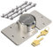 Bwintech 1 Juego de Candados Con Grilletes Ocultos Con Tapa, Cerradura de Seguridad de Acero Sólido Para Furgonetas, Cerradura de Puerta de Remolque Con 2 Llaves