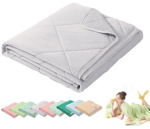 CJJZFO Cooling Sleep 3 Lagen Kühldecke Premium Sommerkühldecken Anti Schweiß Atmungsaktive Komfortdecken und Sofadecken, Sleep Kühldecke, Kühlende Decken(Gray,150 * 200cm)
