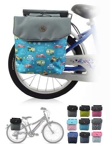 BambiniWelt by Rafael K. Gepäcktasche – Wasserabweisende Gepäckträgertasche für Kinderfahrrad 18–24 Zoll – für alle PUKY und WOOM Räder – robuste Fahrradtasche (Modell 2 (M2))