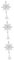 PRETYZOOM 3St Weihnachtsachteck-Baumwipfelstern Christbaumspitze Stern beleuchtet Stern-Baumspitze aus Draht Christmas Tree Topper weihnachtsbaumdeko Weihnachtsstern Stern Baumspitze Silver
