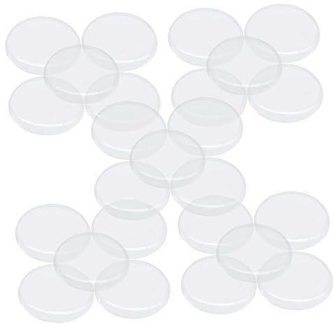 DOITOOL Couvercle de Montre en Acrylique Transparent Lot de 25 Couvercles de Remplacement Fournitures de Réparation Protection Anti-Rayures Compatible Montres-Bracelet Accessoire DIY