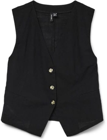 Vero Moda Chaleco femenino VMCAIA Top, Negro, M