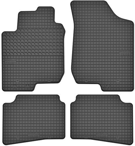 Maßgefertigte Auto Gummimatten, kompatibel mit KIA Pro Ceed I von 2008 bis 2012-4 teilige Gummifußmatten Set, Geruchlos & Abriebfest, Hochwertige Fußmatte Auto Accessoires