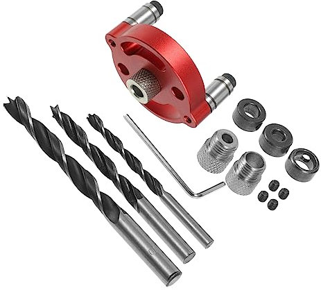 Hemobllo Kit De Brocas Rectas Para Carpintería Agujero De Bolsillo Guía De Taladro Herramienta De Trazar