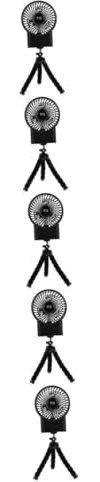 Angoily 5 Piezas Abanico De Pulpo Auto Ventilador De Mano Ventilador De Enfriamiento Del Coche Eléctrico Ventiladores Portátiles Carro Usb Juguete Componentes Electrónicos Black