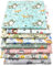 YUMILI 8 Stück Baumwollstoff Patchwork, DIY Patchwork, Stoffe Baumwolle tuch, 50 X 50 cm DIY Baumwolltuch Blumenmuster Nähen Stoff für Kunsthandwerk, Craft, Nähen (Cartoon)