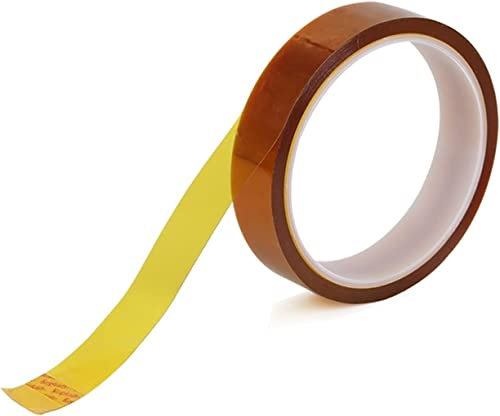 Nastro Adesivo Isolante Termoadesivo Ad Alta Temperatura Lunghezza 10m, Poliimmide Kapton Bifacciale Spessore 0,1 Mm, 10mm*10m