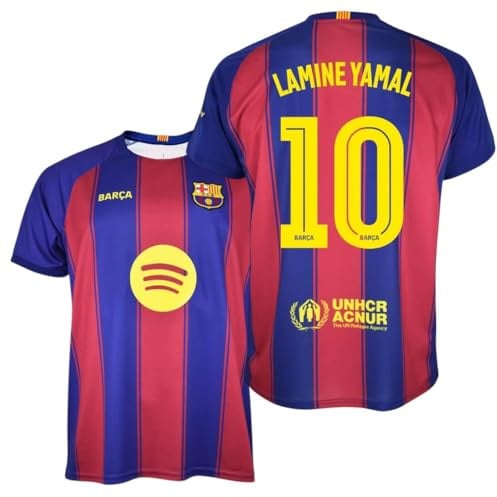 FCB FC Barcelona T-Shirt Lamine Yamal 25/26 | 1. Team für Erwachsene | offizielle Replik Stadion mit Namen und Rücken des Barça