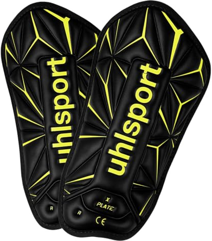 uhlsport X Plate Schienbeinschoner – leichte & Flexible Fußball-Schützer mit Kompressionsstrumpf, anatomische Passform & hoher Dämpfung