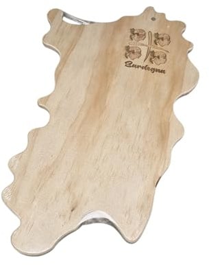 TAGLIERE LEGNO NATURALE sagoma forma sardegna Flag bandiera 4 mori 21 x 35 h 0,8 cm