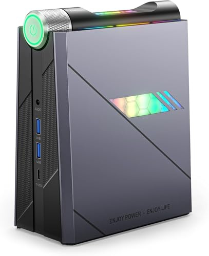 ACEMAGIC Mini PC AD08 [3 modalità regolabili], Intel i7-11700B(8C/16T,4,8GHz), 16GB DDR4 512GB SSD, computer compatto WiFi6 | TDP45W | 4KUHD | RGB DDR | USB-C | Win11 Home