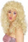 Smiffys Boogie Babe Wig, Blonde Long, Curly, 1980's Fancy Dress, Adult Dress Up Wigs