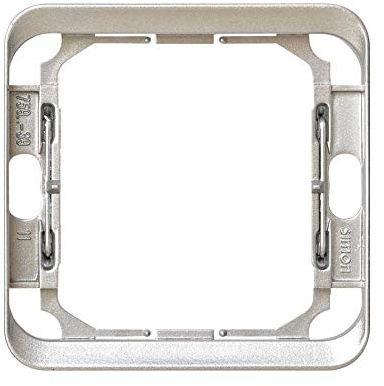 Simon 75911-39 placa de pared y cubierta de interruptor Plata