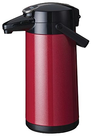 Bravilor Furento 2.2Ltr Airpot with Pump Action Metalic Red 378(H) x 164(Ø)mm