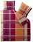 aqua-textil Concept Bettwäsche 200 x 200 cm 3teilig Mikrofaser Bettbezug Gladys Kariert Rot Orange