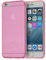 doupi UltraSlim AllClear TPU Hülle kompatibel für iPhone 6 / 6s (4,7 Zoll), Ultra Dünn Clear Farbe TPU Glatte rutschfeste Handyhülle Cover Bumper Soft Case Taschenschutz Design Schutzhülle, pink