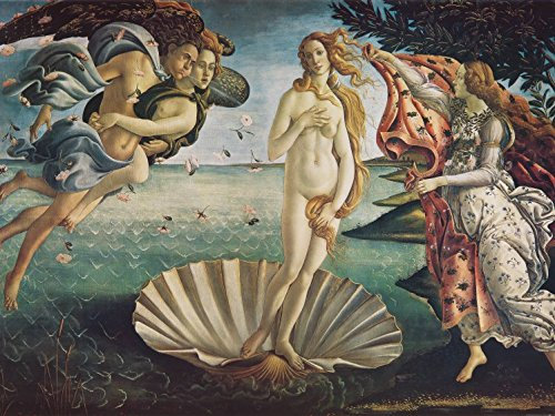 1art1 Sandro Botticelli Die Geburt Der Venus, 1483-1485, 2-Teilig Fototapete Poster-Tapete 240x180 cm