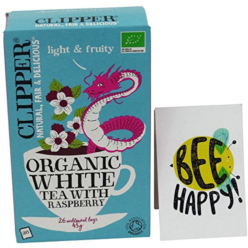 CLIPPER - Thè Blanc avec Framboise Biologique- 20 Sachets