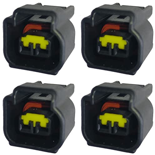 Greenspirits KFZ Ersatz Stecker Zündspule Benziner SU/YA 4 x Female FW-C-2F-B Für: 129700-3881, 129700-4510 kompatibel zu Suzuki Yamaha Kawasaki Ninja GTR ZX CBR Concours KTM Honda alte Ford Modelle
