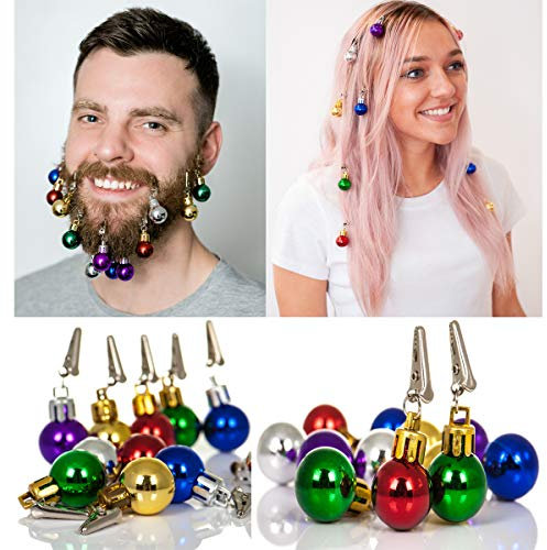 Bart-Dekoration, Weihnachtskugeln, 12 Stück